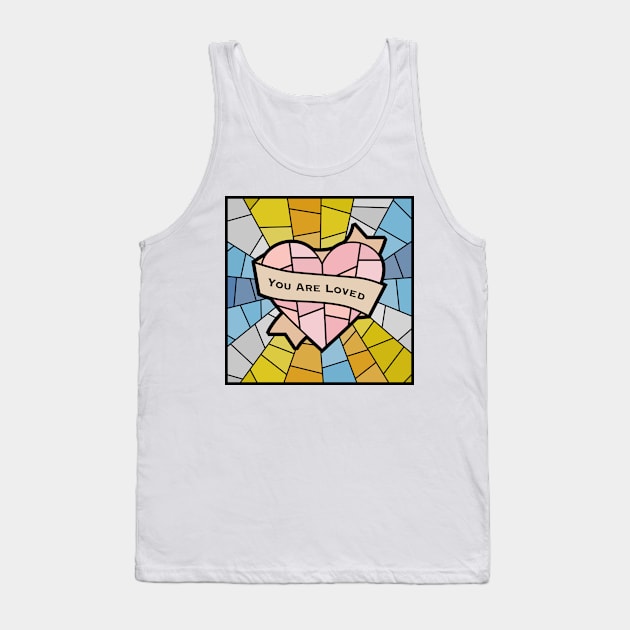 You Are Loved Pride (AroAce) Tank Top by OctopodArts